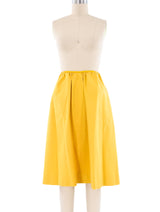 Bonnie Cashin Leather Trimmed Yellow Ensemble Suit arcadeshops.com