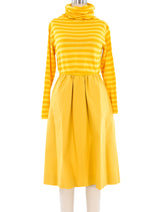 Bonnie Cashin Leather Trimmed Yellow Ensemble Suit arcadeshops.com