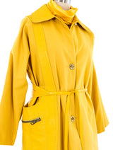 Bonnie Cashin Leather Trimmed Yellow Ensemble Suit arcadeshops.com