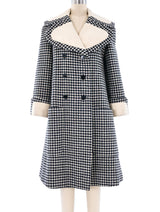 Geoffrey Beene Double Breasted Checkered Coat Outerwear arcadeshops.com