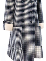 Geoffrey Beene Double Breasted Checkered Coat Outerwear arcadeshops.com