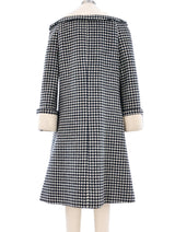 Geoffrey Beene Double Breasted Checkered Coat Outerwear arcadeshops.com