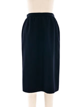 Yves Saint Laurent Tuxedo Striped Midi Skirt Bottom arcadeshops.com