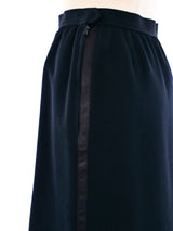 Yves Saint Laurent Tuxedo Striped Midi Skirt Bottom arcadeshops.com