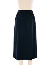 Yves Saint Laurent Button Front Midi Skirt Bottom arcadeshops.com
