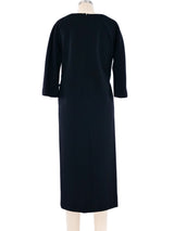 1960's Maggy Rouff Bow Belted Jersey Dress Dress arcadeshops.com