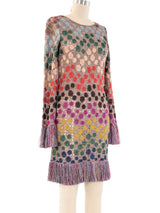 Missoni Metallic Fringed Lace Dress Dress arcadeshops.com