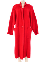 Red Maxi Cardigan Outerwear arcadeshops.com