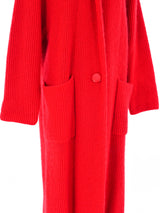 Red Maxi Cardigan Outerwear arcadeshops.com