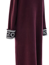 Kenzo Plum Knit Maxi Dress Dress arcadeshops.com