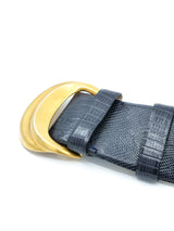 Donna Karan Lizard Embossed Waist Belt Accessory arcadeshops.com