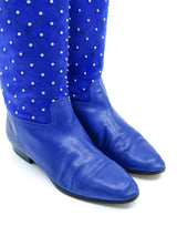 Suede and Leather Western Boots, 36 Accessory arcadeshops.com