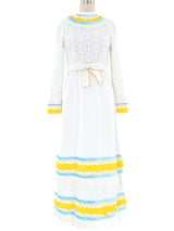 1970's Malcolm Starr Tiered Lace Dress Dress arcadeshops.com