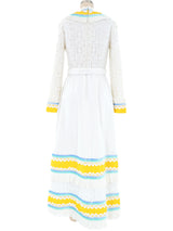 1970's Malcolm Starr Tiered Lace Dress Dress arcadeshops.com
