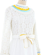1970's Malcolm Starr Tiered Lace Dress Dress arcadeshops.com