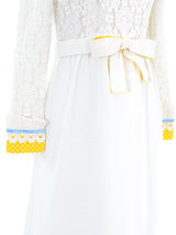 1970's Malcolm Starr Tiered Lace Dress Dress arcadeshops.com