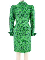 Yves Saint Laurent Floral Brocade Skirt Suit Suit arcadeshops.com