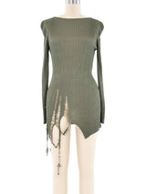 Jean Paul Gaultier Distressed Tunic Top arcadeshops.com