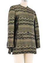 Armani Brocade Longline Blazer Jacket arcadeshops.com