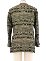 Armani Brocade Longline Blazer Jacket arcadeshops.com