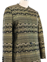 Armani Brocade Longline Blazer Jacket arcadeshops.com