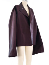 Hermes Plum Irridescent Jacket Jacket arcadeshops.com