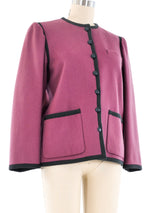 Yves Saint Laurent Mauve Wool Jacket Jacket arcadeshops.com