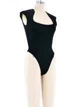 Alaia Scoop Neck Bodysuit Top arcadeshops.com
