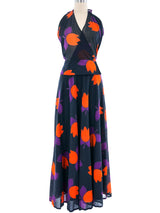 Chloe Tulip Printed Halter Top and Skirt Ensemble Suit arcadeshops.com