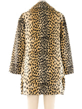 1960's Faux Leopard Swing Coat Outerwear arcadeshops.com