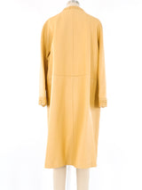 1960's Butter Yellow Leather Coat Outerwear arcadeshops.com