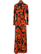1970's Swirl Printed Jersey Ensemble Suit arcadeshops.com