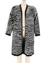Travilla Ultrasuede Zebra Swing Coat Outerwear arcadeshops.com