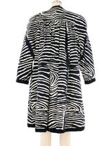 Travilla Ultrasuede Zebra Swing Coat Outerwear arcadeshops.com