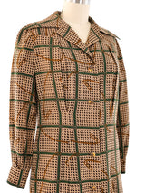 1960's Gucci Equestrian Printed Shirt Dress Dress arcadeshops.com