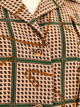 1960's Gucci Equestrian Printed Shirt Dress Dress arcadeshops.com
