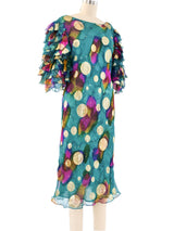 Judy Hornby Peacock Ruffle Dress Dress arcadeshops.com