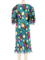 Judy Hornby Peacock Ruffle Dress Dress arcadeshops.com