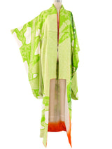 Chartreuse Embroidered Shibori Kimono Jacket arcadeshops.com