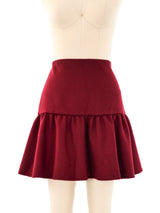 Prada Wool Ruffle Skirt Bottom arcadeshops.com