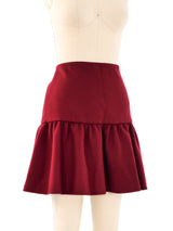 Prada Wool Ruffle Skirt Bottom arcadeshops.com