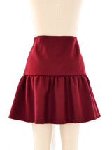 Prada Wool Ruffle Skirt Bottom arcadeshops.com