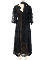 Black Lace Midi Dress Dress arcadeshops.com