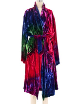 Todd Oldham Tie-Dye Velvet Robe Jacket arcadeshops.com