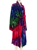 Todd Oldham Tie-Dye Velvet Robe Jacket arcadeshops.com