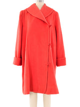 Nina Ricci Orange Cashmere Swing Coat Outerwear arcadeshops.com