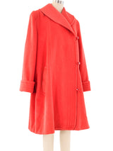 Nina Ricci Orange Cashmere Swing Coat Outerwear arcadeshops.com