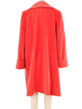 Nina Ricci Orange Cashmere Swing Coat Outerwear arcadeshops.com