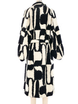 Dries Van Noten Abstract Belted Overcoat Outerwear arcadeshops.com