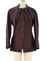 Issey Miyake Architectural Irridescent Pant Suit Suit arcadeshops.com